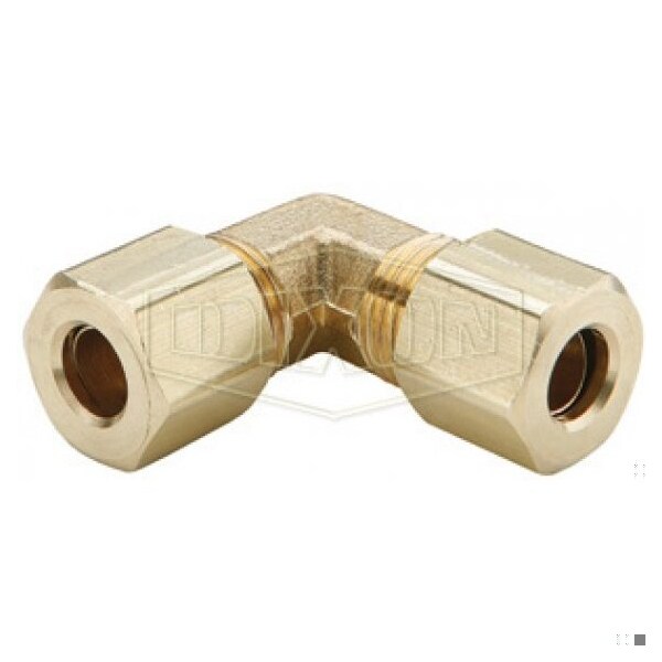 The Right Connection Compression Union Elbow, 7/16 in x 5/8-24 Nominal, Tube x Straight End Style, B